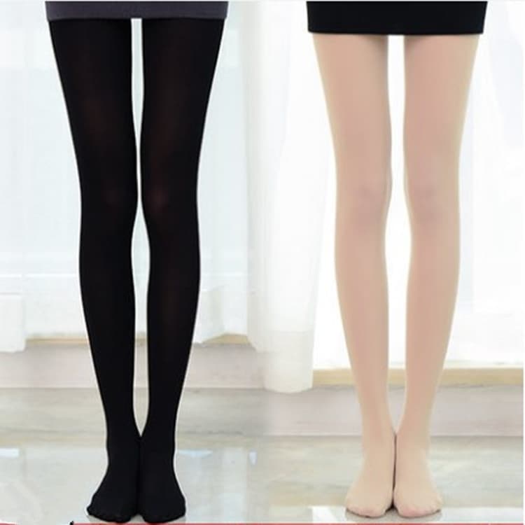 Spring Autumn Thin Velvet Pantyhose Women's Versatile Breathable Anti-snag Base Layer Pants Simple Solid Color Bag Packaging