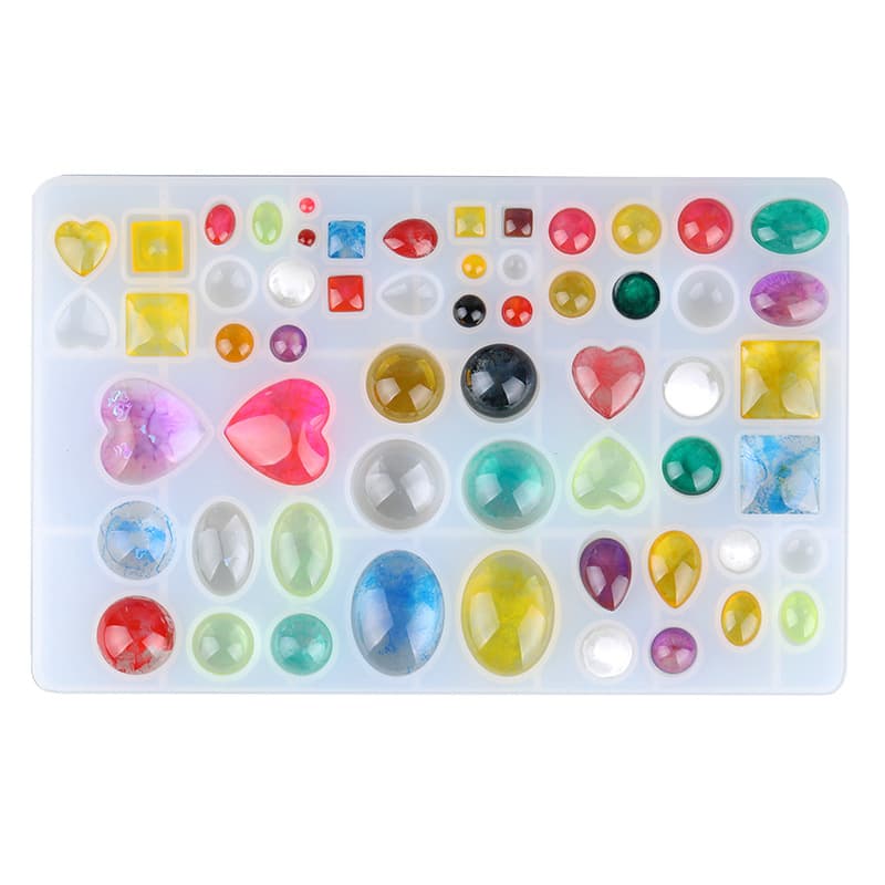 Diy Crystal Patch Mold Time Gem Pendant Drip Glue Mold Style Size Complete