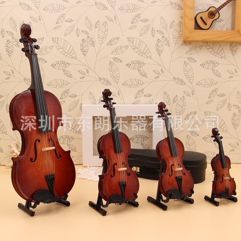 Mini violin model musical instrument model home decoration ornaments for friends birthday gifts Christmas gifts