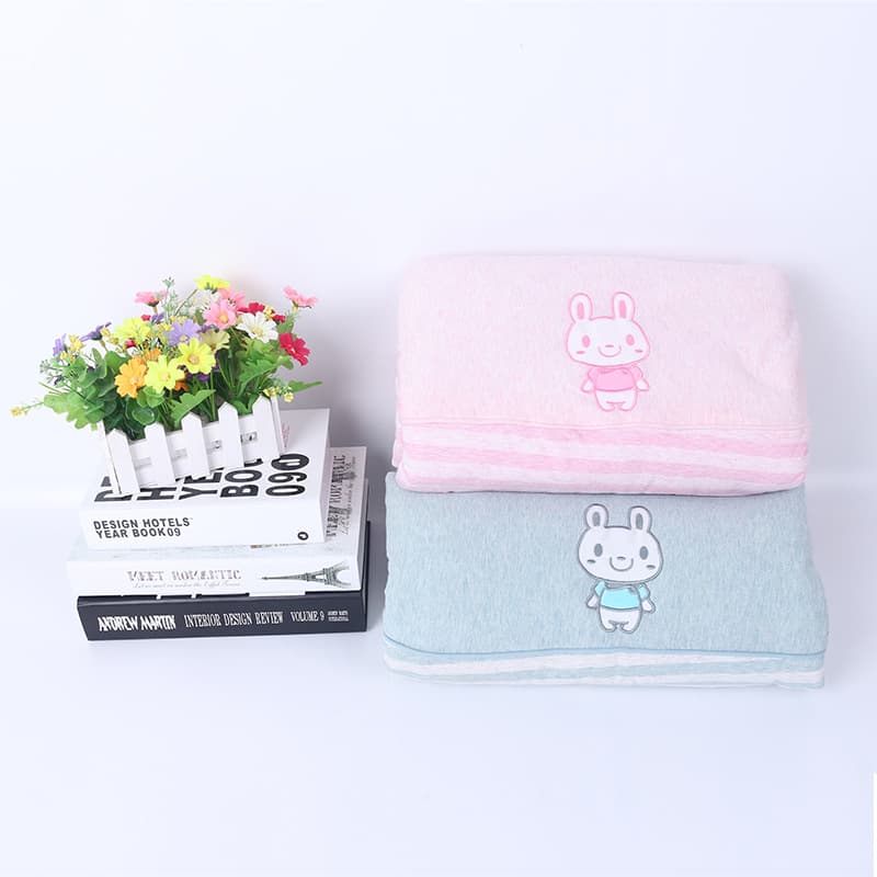 Children's knitted cotton comforter, summer and winter quilt, all-cotton washable baby crib kindergarten cartoon air-conditioning quilt