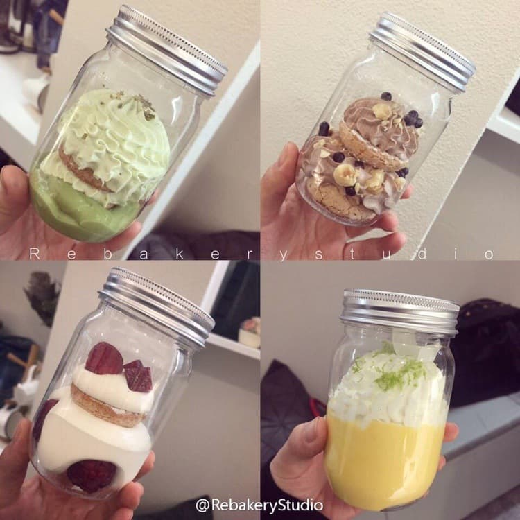 250ml and 455ml Aluminum Lid Transparent Plastic Mason Jars Candy Containers Oval Shape (LG095)