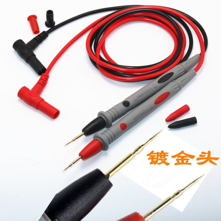 Ultra-fine Tip Watch Pen Line 1000v 20a Gold-plated Copper Needle Universal Meter Pen Line Special For Electronic Measurement