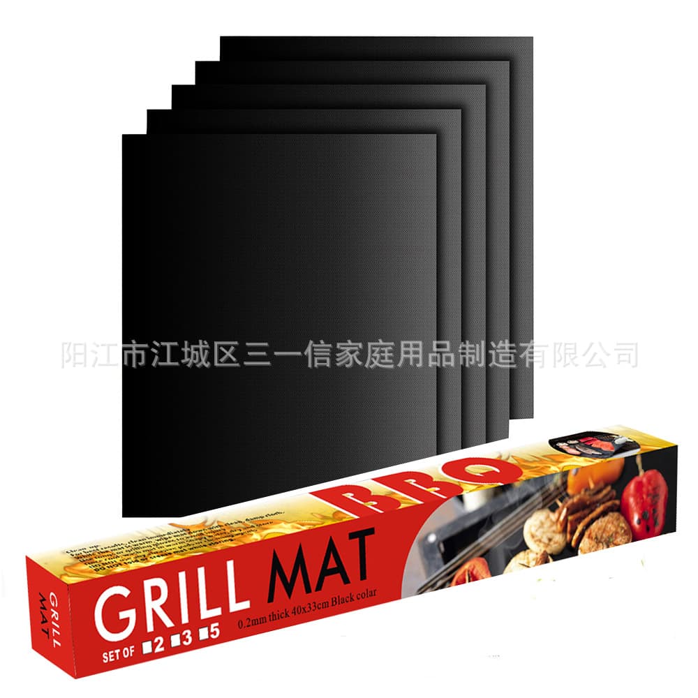 Amazon Non-stick BBQ Grill Mats, Teflon High Heat Resistant Grill Pads, and Glass Fiber Roasting Mats