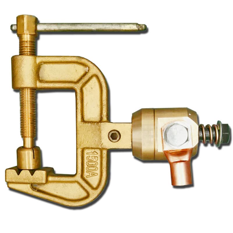 All-Copper High-Power Rotating Ground Clamp 1500A Ground Cable Clamp C-Type Japanese Ground Clamp for Submerged Arc Welding Machine Grounding Clamp