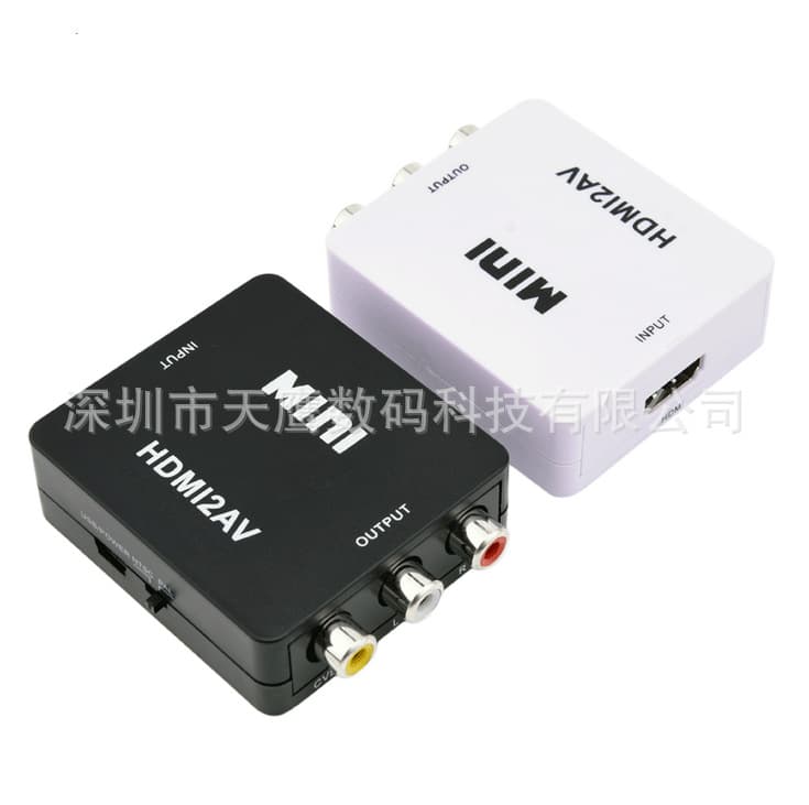HD 1080P HDMI to AV Converter Cable Mini HDMI to RCA Adapter