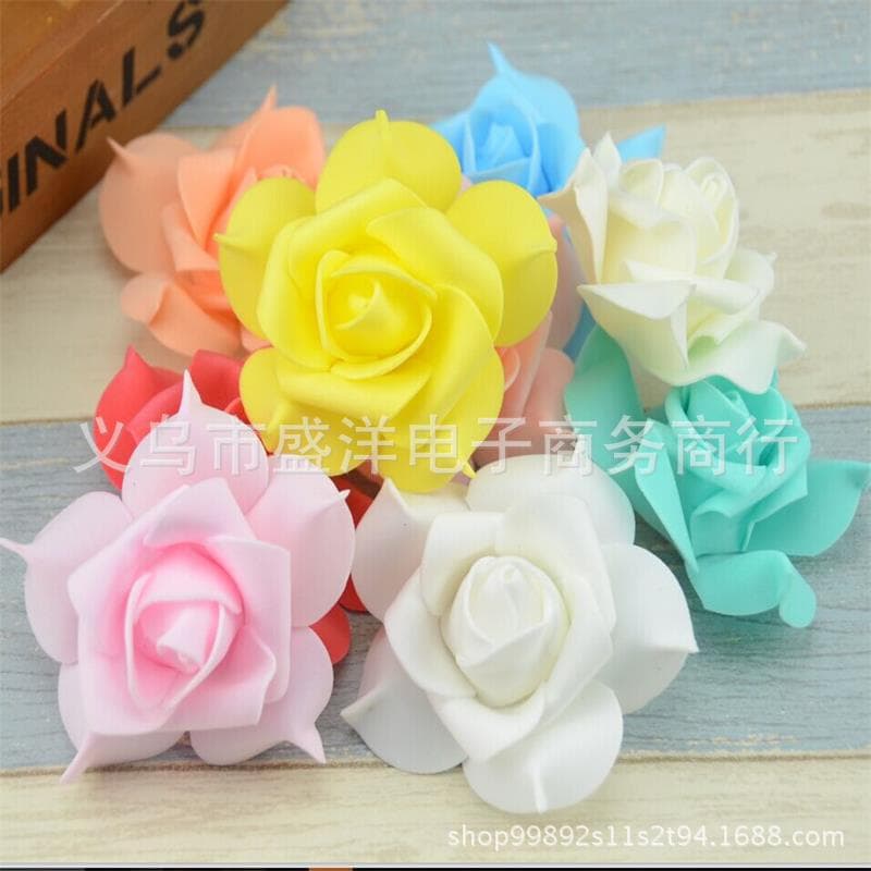 8CM beak-shaped PE foam roses wholesale, simulated wedding room decorative flower balls from manufacturer