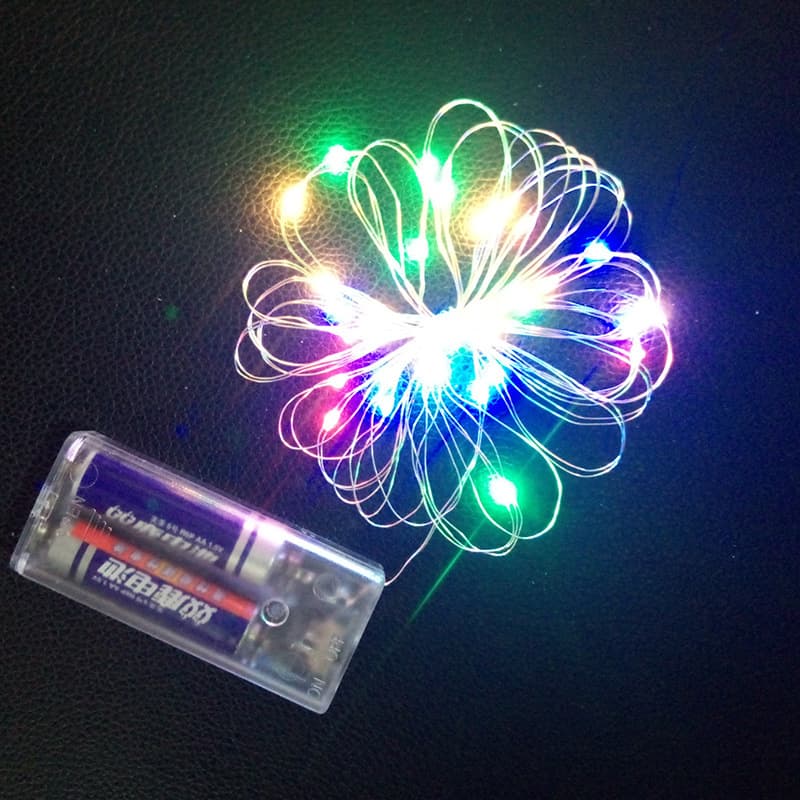 Manufacturer Lantern Led Copper Wire Light String Battery Box Christmas Decoration Balloon Light Wave Ball Light Copper Wire Light String