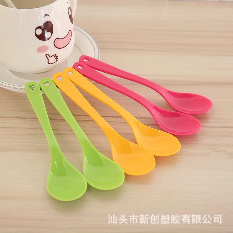 12-Pack PP Plastic Measuring Spoons, Kids Spoons, Milk Powder Spoon, Coffee Spoon, Ice Cream Spoon, Kitchen Seasoning Spoon, Salt Spoon, Long Handle