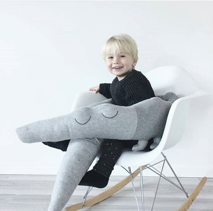 Children's Rainbow Crocodile Pillow North America Soothing Baby Barrier Decorative Toy for Child's Room Cotton Fabric Active Printing