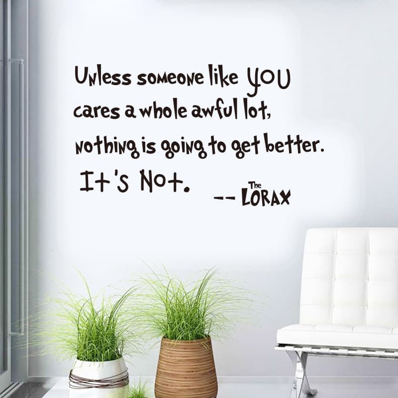 Dr. Seuss Inspirational English Poem Quote Wall Sticker Wholesale DS018