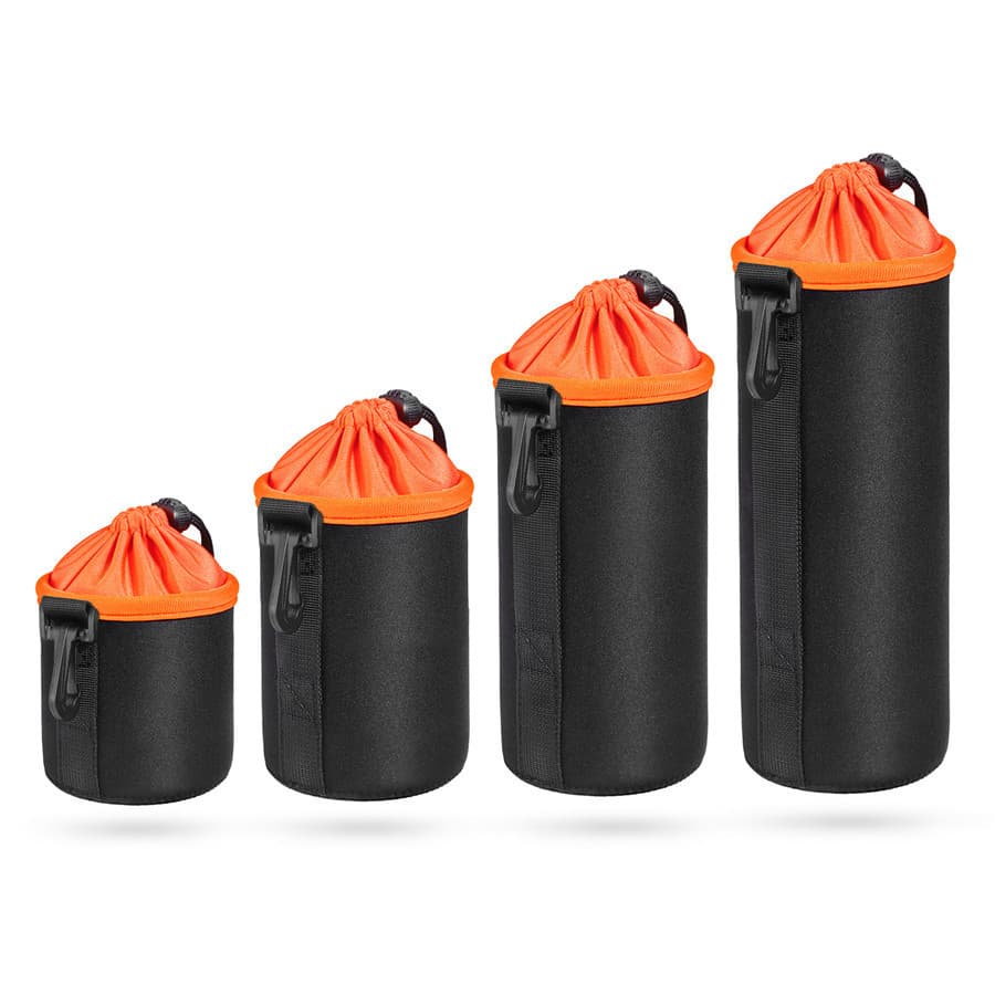 Factory Direct Camera Lens Bag, Waterproof Storage Bag, Neoprene Thickened and Fleece-Lined Camera Lens Case