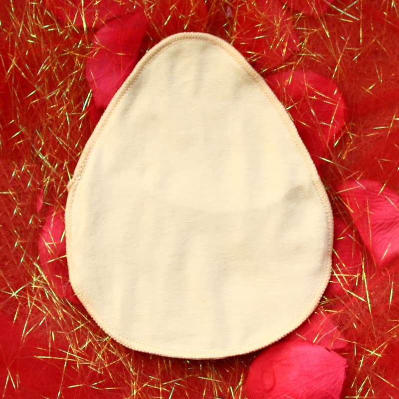 100% cotton drop-shaped natural type cover, prosthetic breast cotton cover, fake breast protection bag, protective cover, prosthetic breast, fake breast protection cover