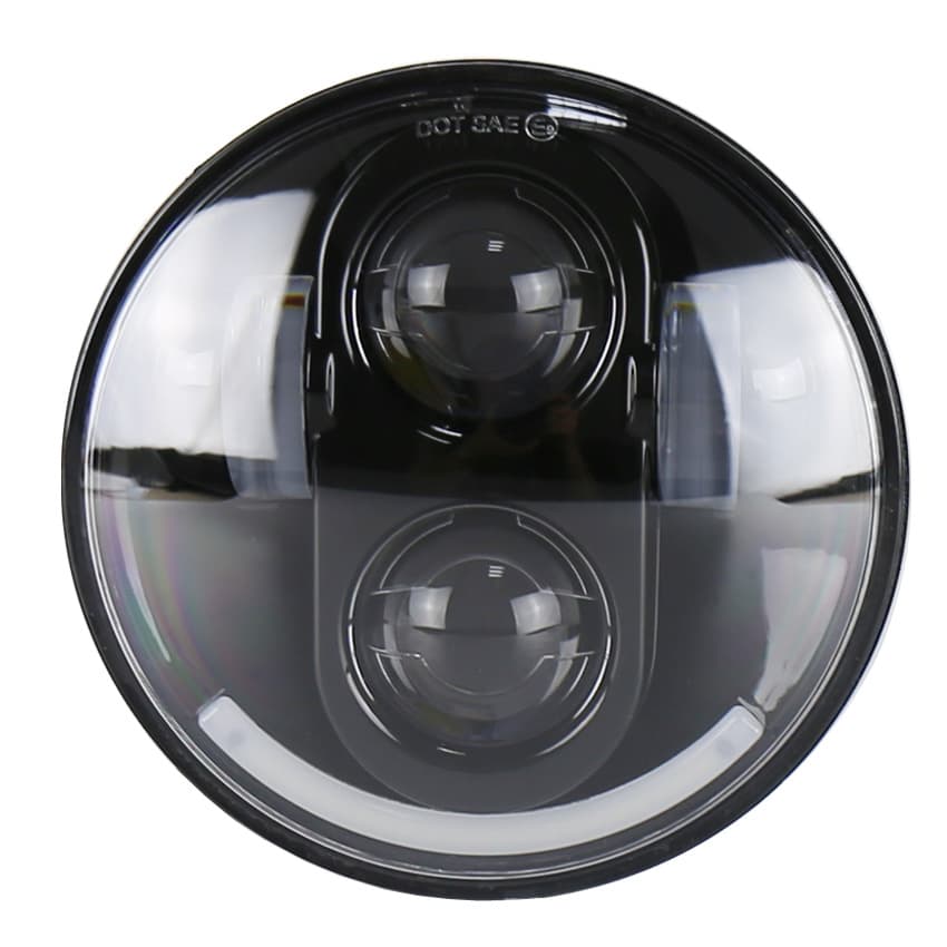 Motorcycle Custom Headlight with Daytime Running Light 5.75 Inch Harley Davidson LED Headlight