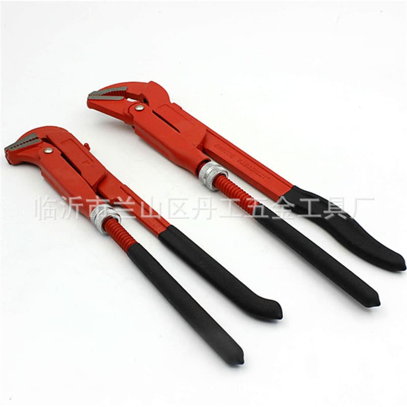 Pipe wrenches, multi-purpose pipe wrenches, heavy-duty pipe wrenches, quick-operated pipe wrenches, 45-degree beak type pipe wrenches