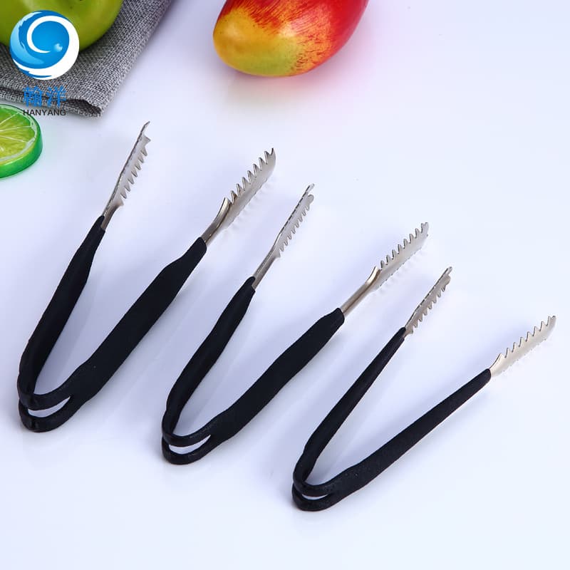 Stainless Steel Ice Tongs, BBQ Food Tongs, Buffet Bread Tongs, Kitchen Helper Baking Supplies Factory Wholesale