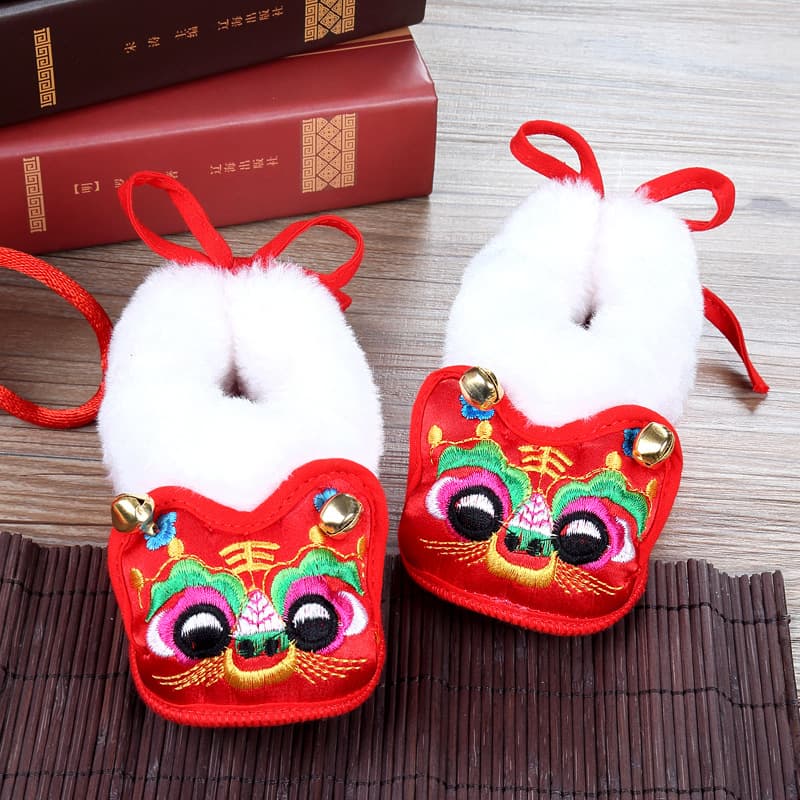 Hot-selling autumn and winter new style baby tiger head shoes cotton shoes for babies full moon and first birthday soft-soled cotton cloth shoes warm HTX002