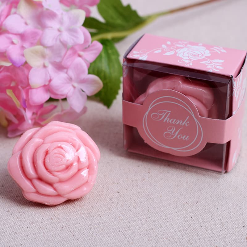 Companion Gifts for May Day Events - Wedding Favor Small Gifts, Romantic Rose Scented Soap Gift Soaps
