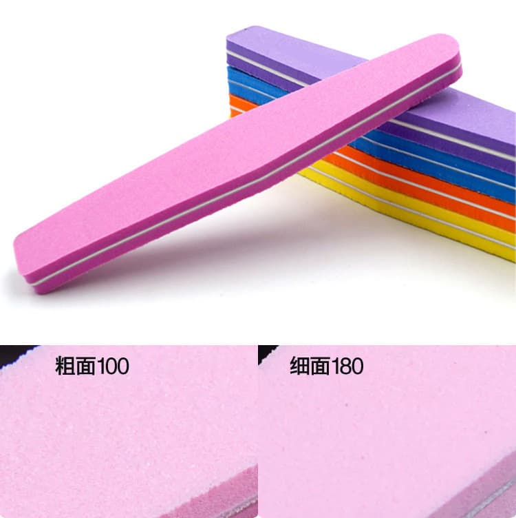 NAIL FILE manicure tools high elastic cotton polishing strip diamond sponge manicure file waterproof nail file 100/180