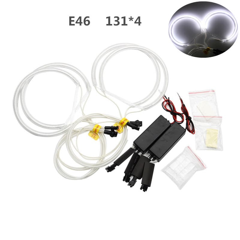 Cross-Border Hot Selling Car Daytime Running Lights Angel Eye Ring E46 CCFL 131mm LED Special Driving Lights