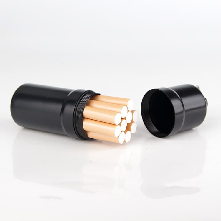 HY-660 Creative Pendant Portable Waterproof Ten-Cigarette Case Metal Cigarette Holder