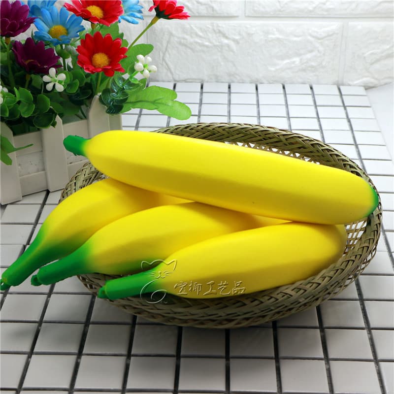 Factory Direct Foam Simulation Banana Squishy Ultra Slow Rebound Stress Relief Toy Wholesale