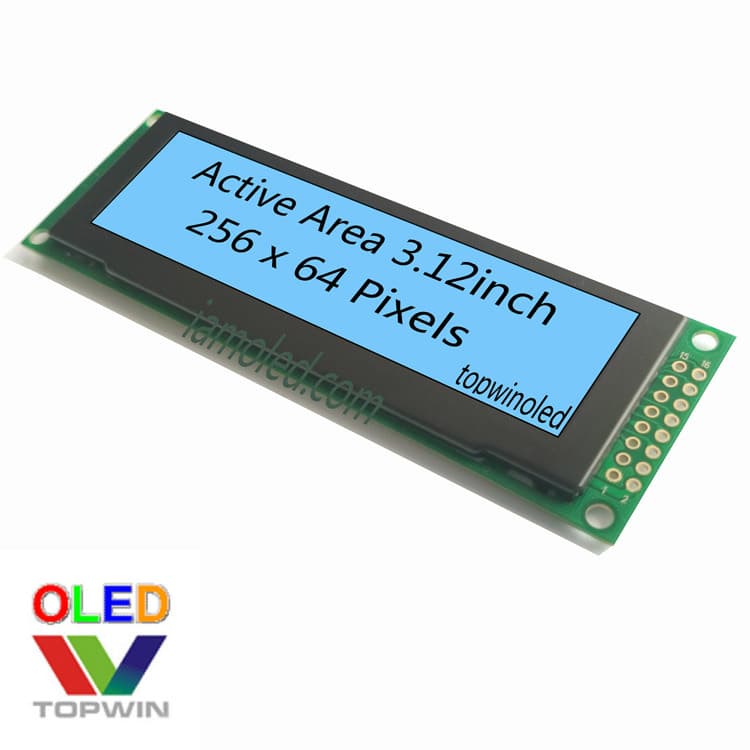 3.12-inch OLED LCD screen, large size blue light TW56640320B02 module, 3.12-inch blue light manufacturer.
