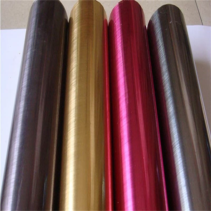 Brushed Hot Stamping Foil Wholesale Gold and Silver Available for Plastic Products Surface Decoration Metallic Feel Hot Stamping Paper