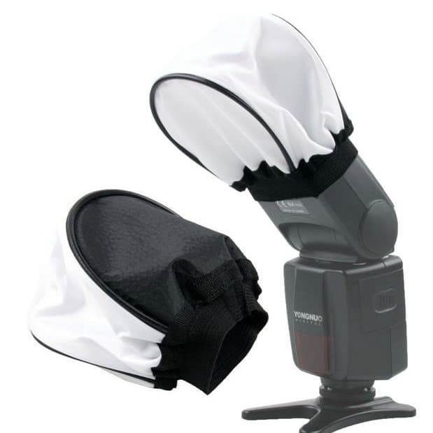 External Flash Diffuser Hot Shoe Flash Softbox Universal Flash Diffuser Fabric Bag