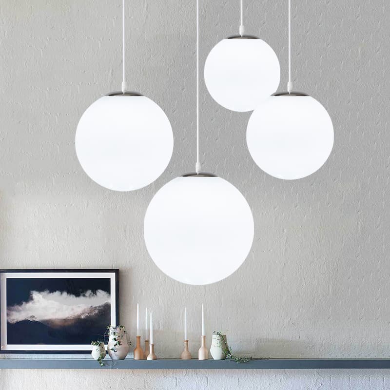 Simple single-head spherical glass ball chandelier, creative and personalized restaurant clothing store bar aisle bubble ball chandelier