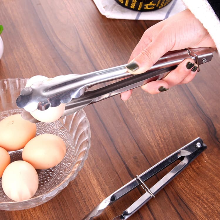 Stainless steel food tongs kitchen bread tongs steak spicy hot pot vegetable tongs barbecue food tongs fast food tongs