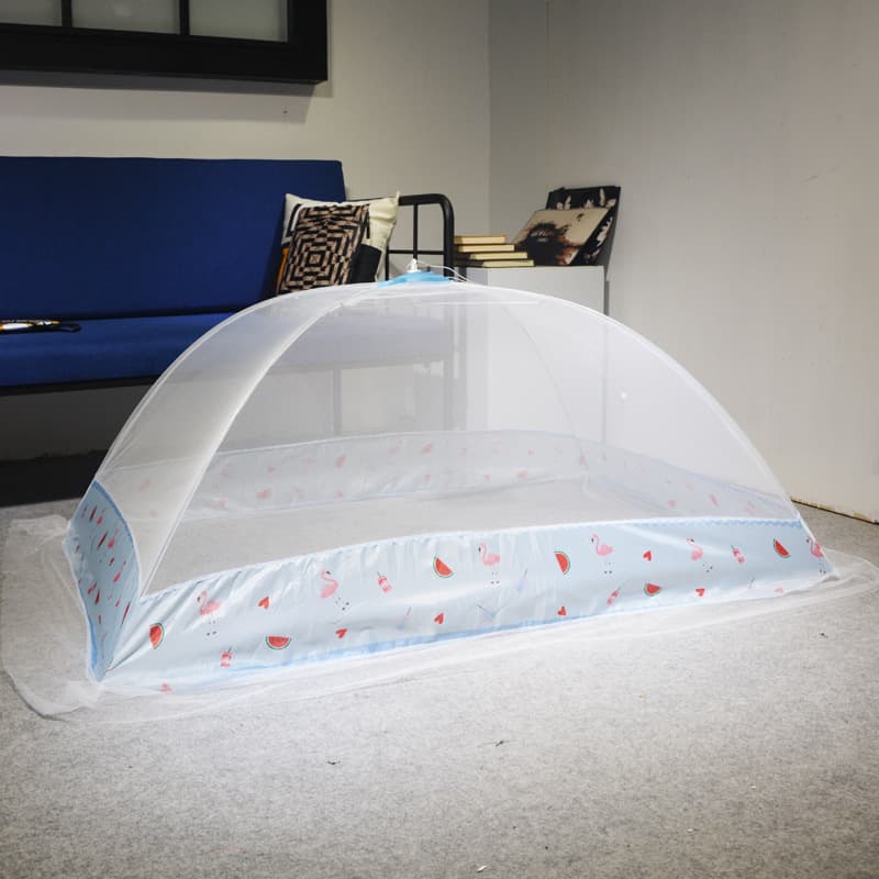Cartoon Large Umbrella-Style Children's Mosquito Net - Bottomless Design with Anti-Mosquito Cloth