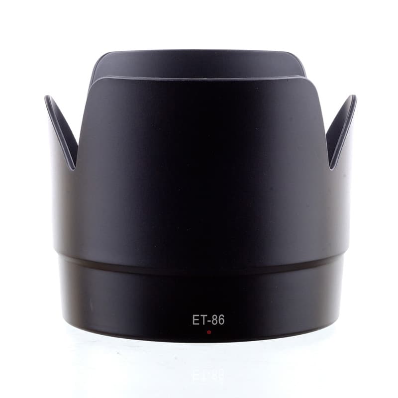 ET-86 mount lens hood for Canon 70-200mm f/2.8 IS (White Lens) with image stabilization (77mm reverse mount).