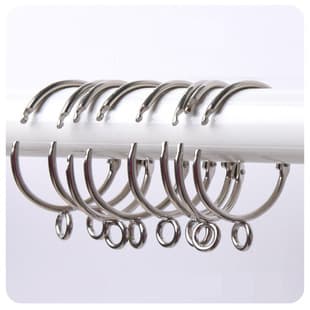 Open Curtain Ring, Roman Ring, Curtain Open Ring Hanging Loop, Openable Pull Ring Curtain Clip