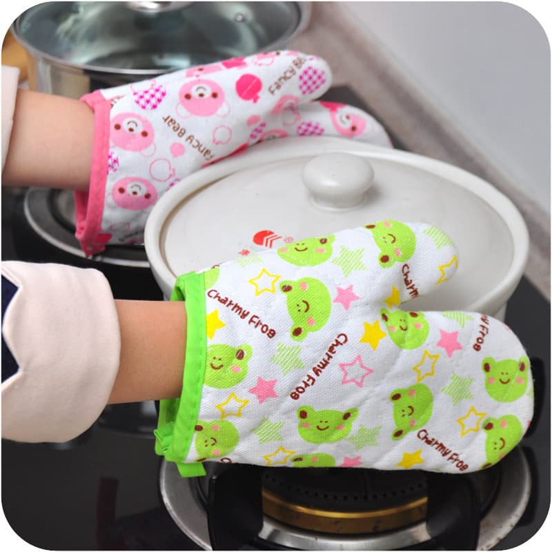 Wholesale of Thickened High-Temperature Resistant Heatproof Oven Mitts for Microwave and Kitchen Baking