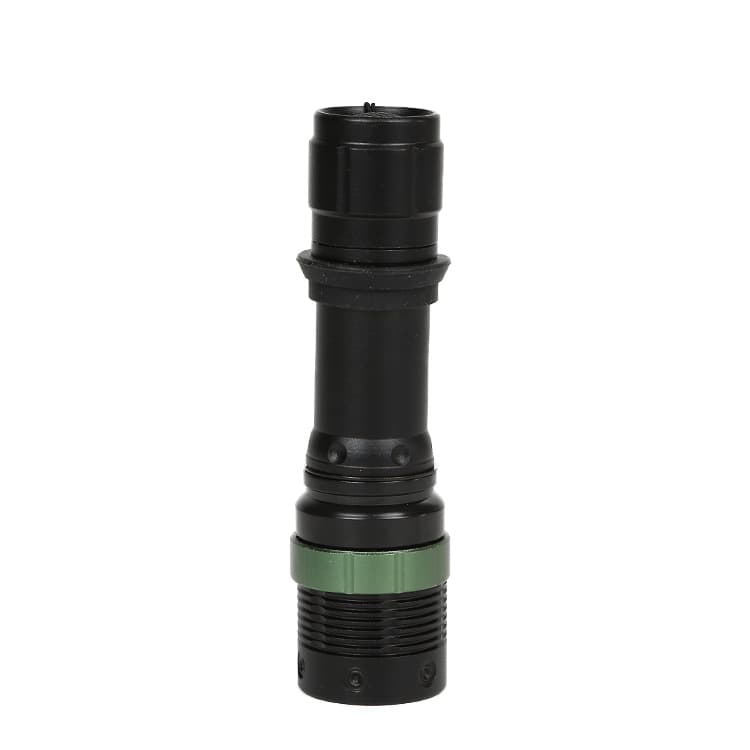 Factory wholesale zoom dimming flashlight riding lights 18650 mechanical zoom led outdoor