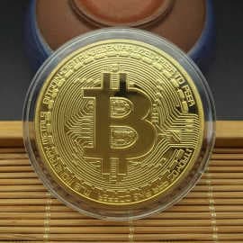 U.S. Gold Coin Bitcoin Commemorative Coin Bitcoin B Foreign Coin Virtual Coin Will Be Sold and Guaranteed