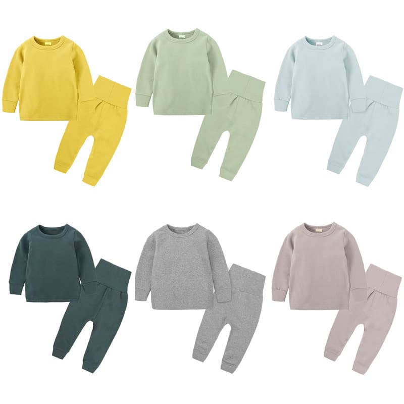 2026 Autumn/Winter INS New Kids Loungewear Korean Style Children's Clothing Comfortable Cotton Pajamas Belly-Protecting Winter Wear Dropshipping