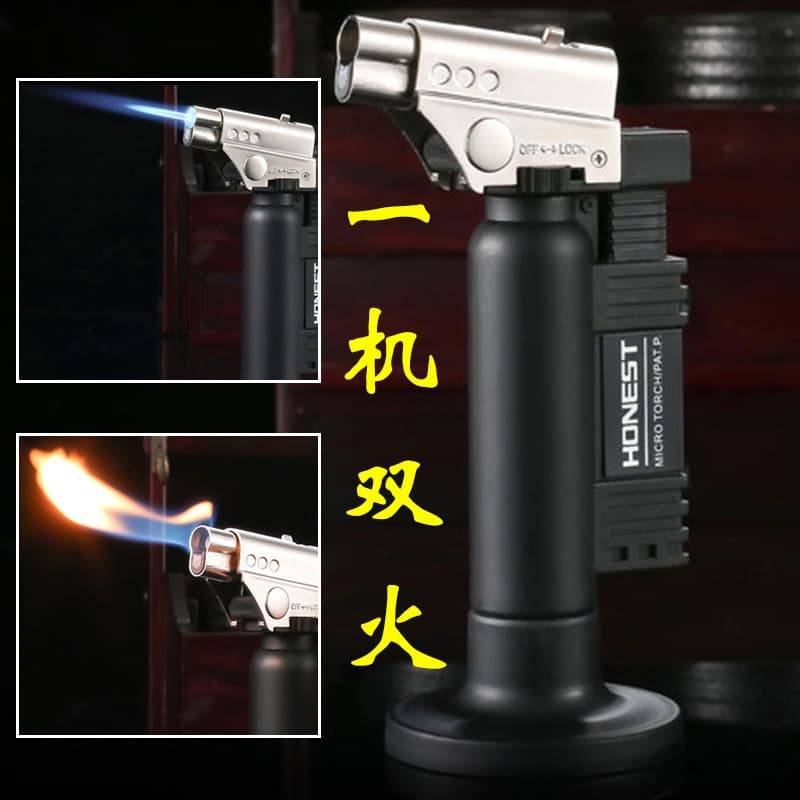 Authentic HONEST Baicheng 500 welding gun lighter personalized direct spray gun windproof inflatable outdoor cigarette lighter