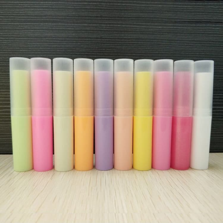 Korean-style lip balm tube 3g lip balm tube 4g beige lip balm tube lip balm tube DIY lip balm tube ten-color lip balm tube