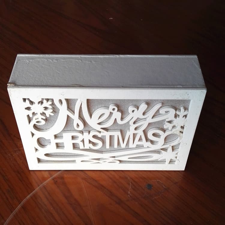 Supply energy-saving wooden LED lights, children's room wooden LED lights, white square LED lights