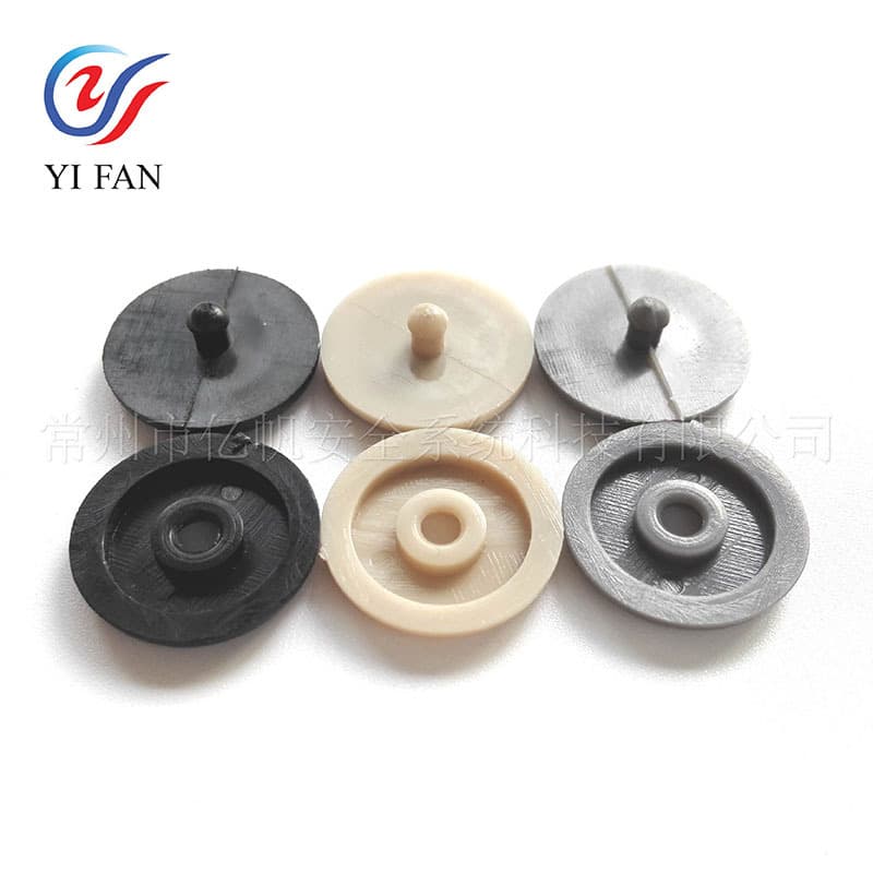 Seat Belt Limit Button Safety Belt Anti-Slip Clip Fixing Clip Plastic Round Through Button Positioning Button Nail