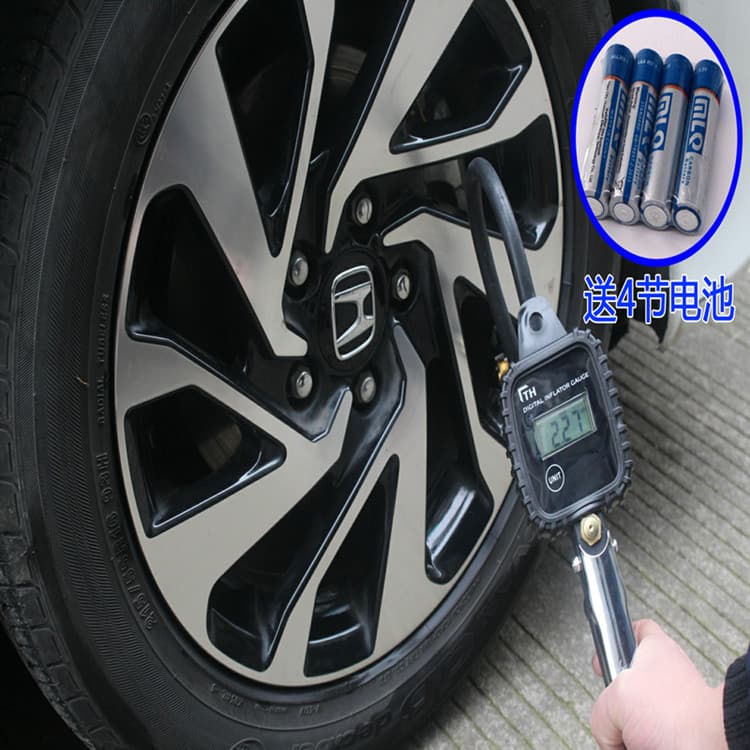 Digital Tire Pressure Gauge Tire Inflator Gun Car Tire Pressure Gun Meter Digital Detection Monitoring Instrument Portable Automotive