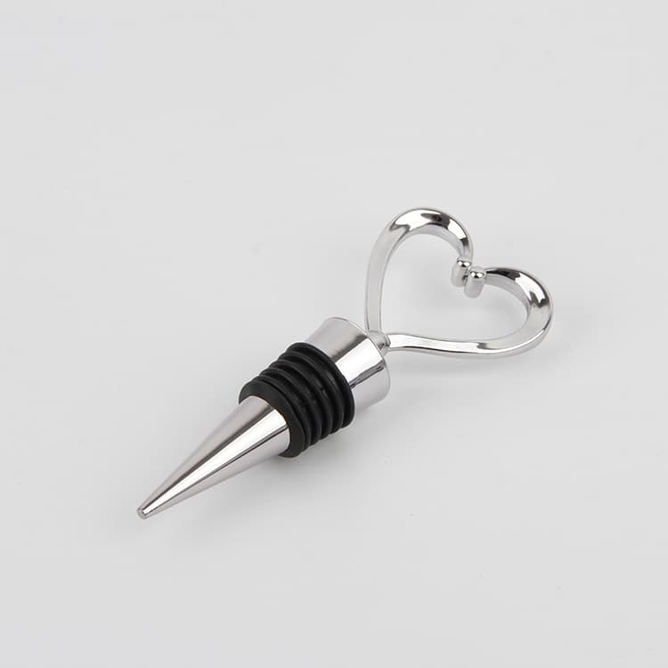 Heart-shaped Plastic Wine Bottle Stoppers Six-thread Wine Preservation Bottle Corks Daily Kitchen Utensils/Wine Stoppers