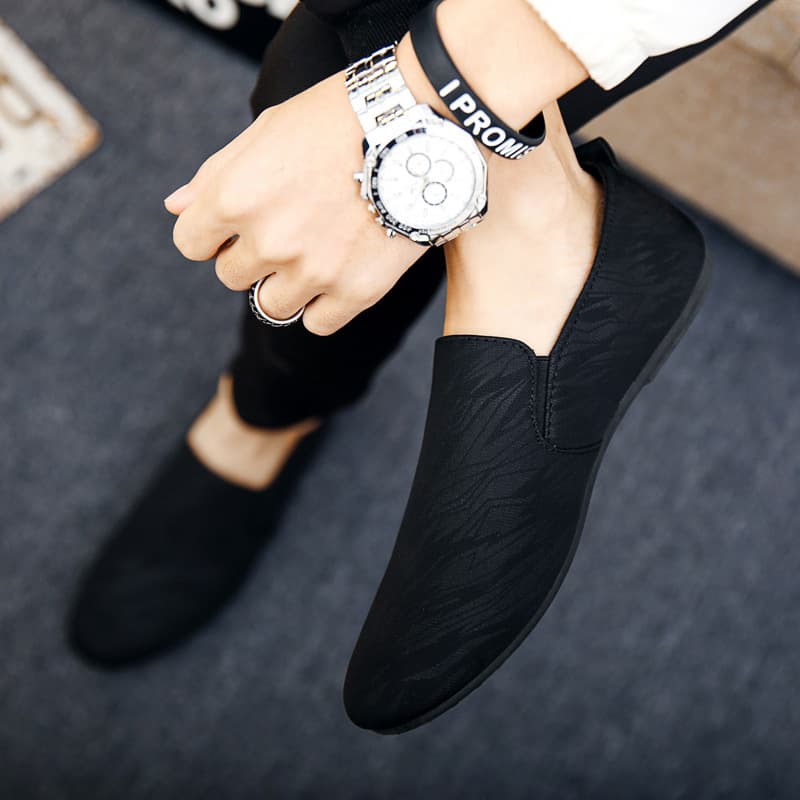 Spring Social Casual Loafers for Men, Slip-On Shoes, One-Pull-On Men's Shoes, Large Size Export