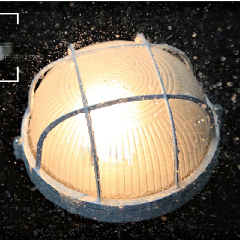 Elevator shaft moisture-proof three-proof LED light sauna dry steam room wet steam room protective light high temperature glass light explosion-proof and waterproof