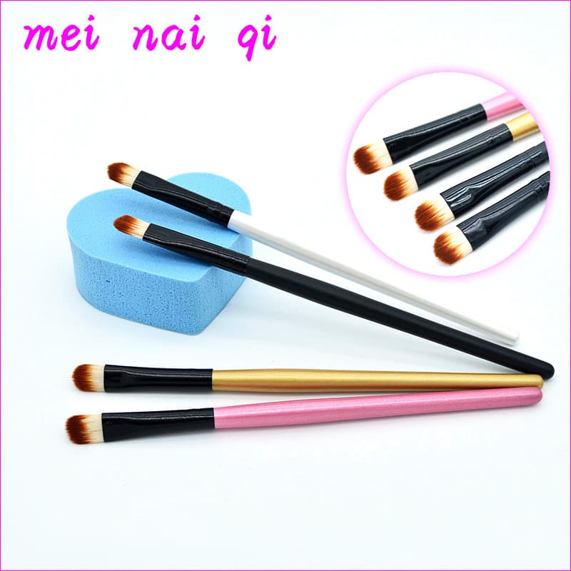 Meinaiqi Wooden Handle Long Handle Makeup Eyeshadow Brush Single Eyeshadow Brush for Beginners Factory Sales