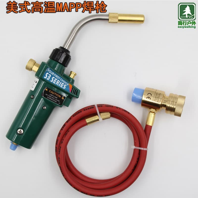 Multi-Function American-Style High-Temperature Welding Torch with Hose MAPP Gas Welding Gun Hot Selling on eBay and Amazon Cross-Border