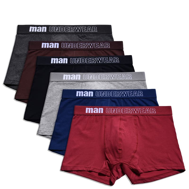European and American Men's Cotton Comfort U-Shaped Mid-Rise Plus Size Boxer Briefs Loose Breathable Underwear