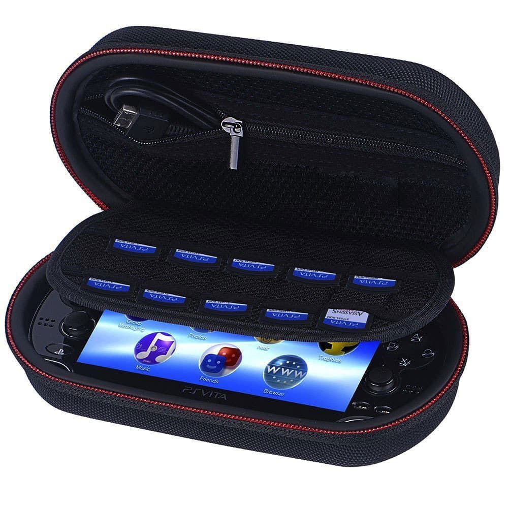 Compatible with Sony PSVita Carrying Case for PSV1000/PSV2000/PSP Console EVA Shockproof Hard Shell Accessory