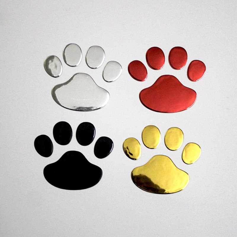 Amazon Pvc Bear Paw Dog Footprint Car Sticker Unique Scratch Sticker Creative Non-drying Adhesive